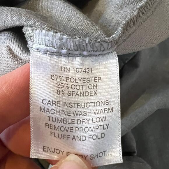 LinkSoul Pants Mens 36 Gray Chino Straight Leg Ankle Flat Front Golf - Picture 6 of 10